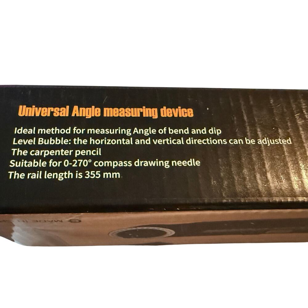 Universal Angle Measuring Device, Woodworking Tool, Adjustable Bubble Level, NWT - Picture 5 of 6